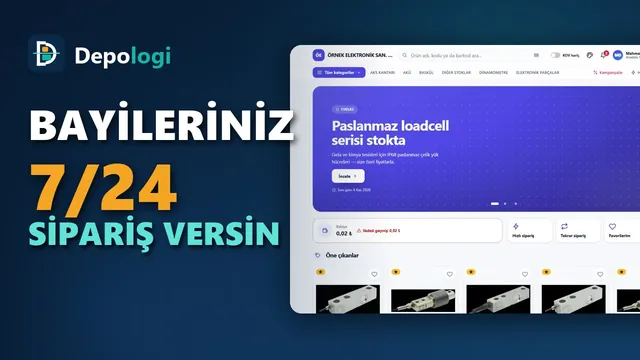 B2B Sipariş Portalı: bayileriniz 7/24 sipariş versin — video