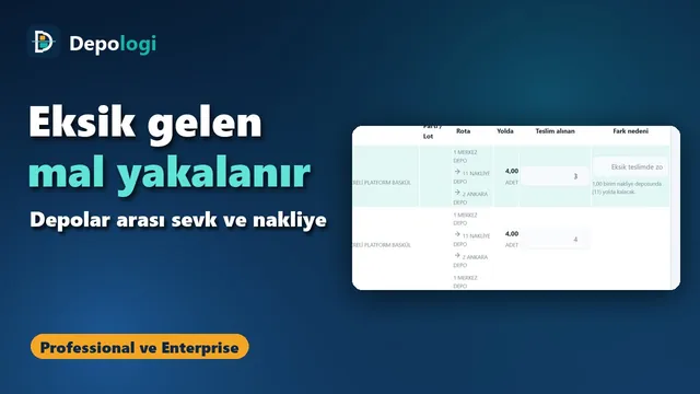 Şubeler arası transfer: eksik gelen mal yakalanır — video