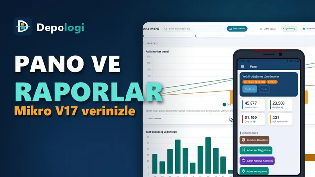 Raporlar ve yönetim panosu: Mikro V17 veriniz tek ekranda — video