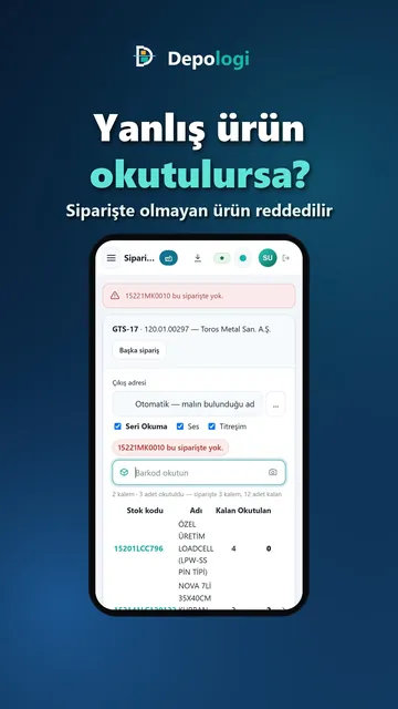 Sevkte yanlış ürün okutulursa ne olur? — video